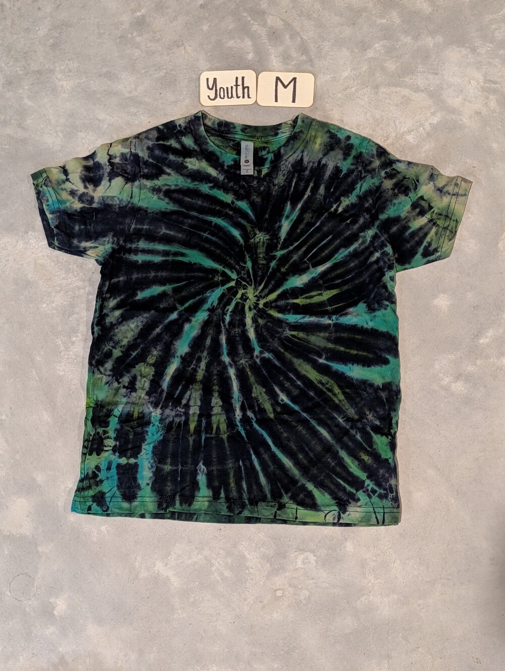 New Reverse Tiedye Unisex Youth Short Sleeve Shirt